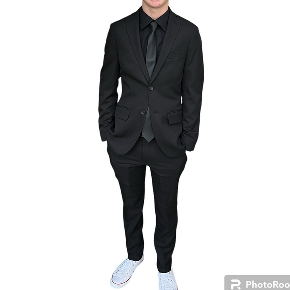 Haggar Other - Haggar H26 Flex Series Performance Suit Ultra Slim Men’s Jacket 34R Pant 30x30